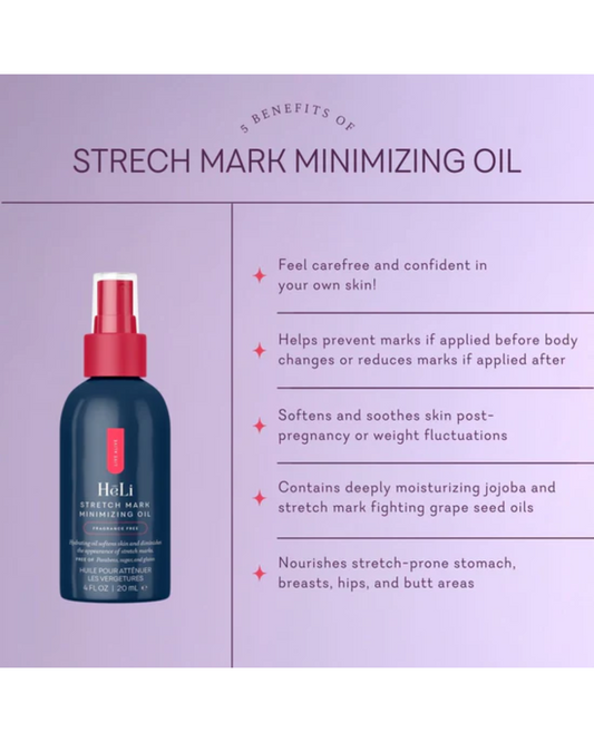 HēLi - Stretch Mark Minimizing Oil - Final Sale