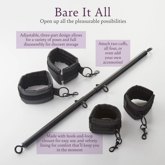 Bare It All Adjustable Spreader Bar
