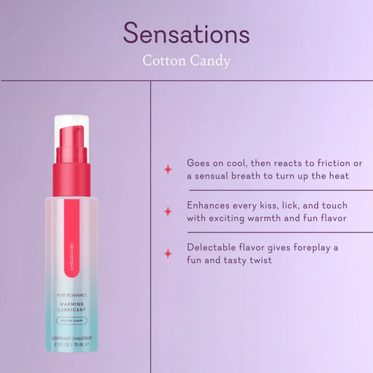 Sensations - Cotton Candy Warming Lubricant