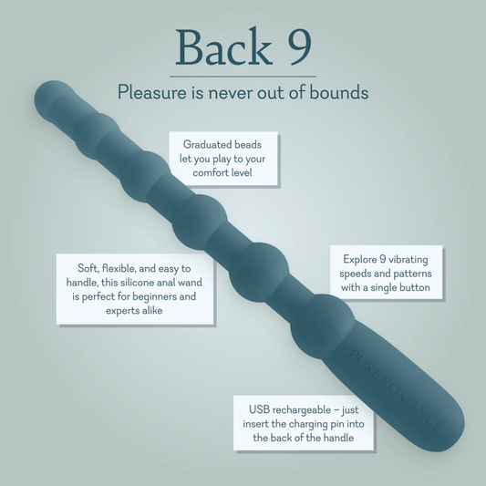 Back 9 Beaded Anal Wand