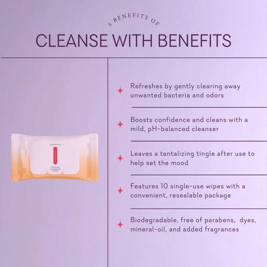 Cleanse With Benefits Tingling Intimate Wipes