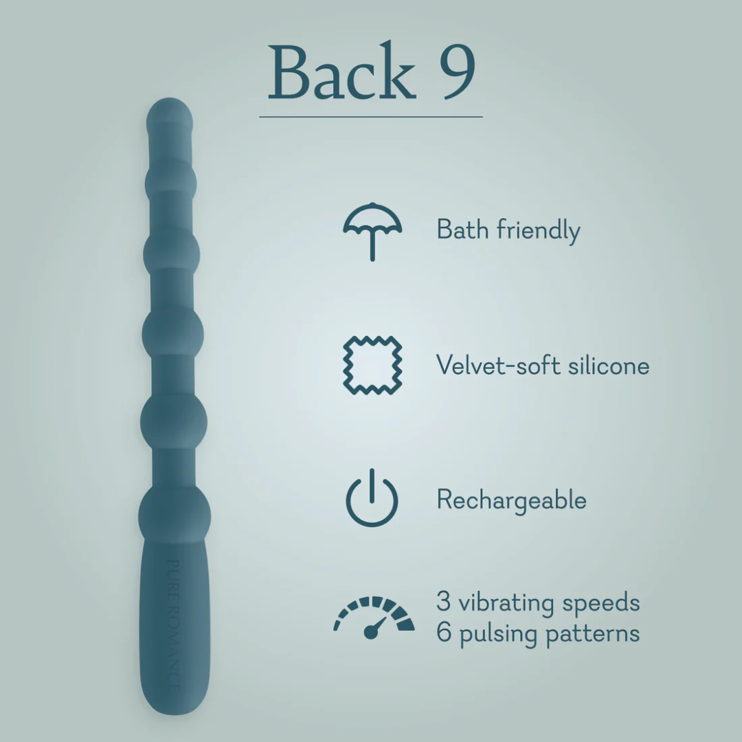 Back 9 Beaded Anal Wand
