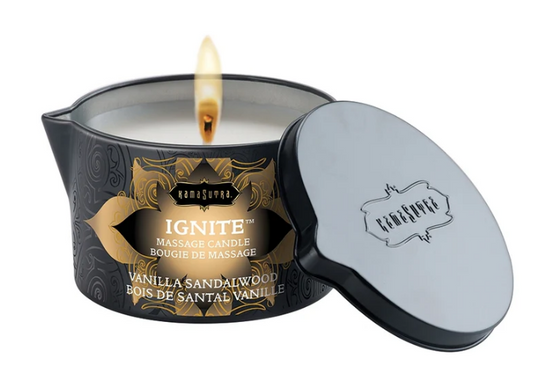 Ignite Massage Candle-Vanilla Sandalwood 6oz