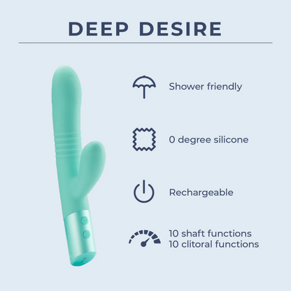 Deep Desire Thrusting Dual-Action Vibrator