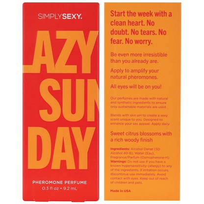 LAZY SUNDAY Pheromone Perfume Spray 0.3floz | 9.2mL