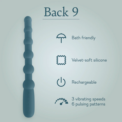 Back 9 Beaded Anal Wand